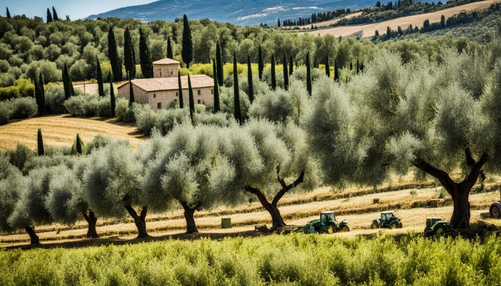Produzione dell'Olio Extra Vergine di Oliva Toscano