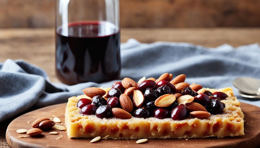 Cartellate con vincotto e mandorle Cartellate con vincotto e mandorle