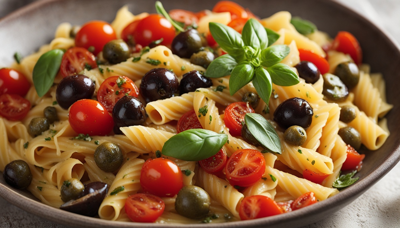 Zitoni con capperi e pomodorini